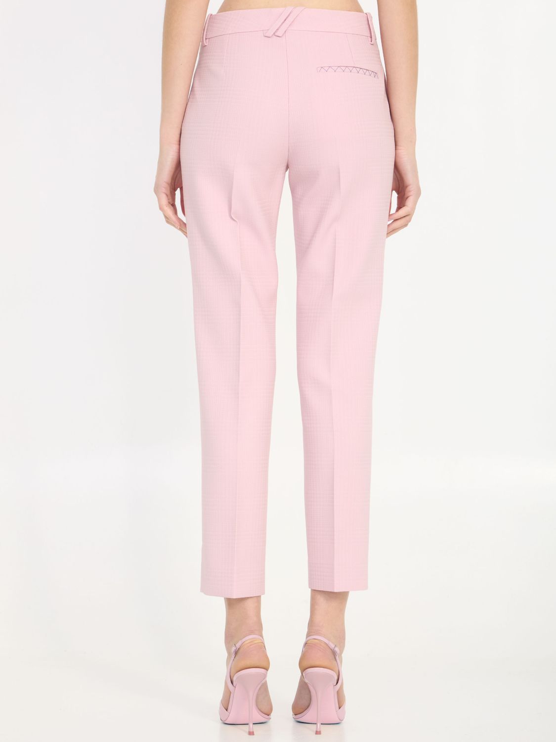 BURBERRY Stylish Tailored Trousers in Vibrant Pink - Regular Fit - UK Sizes