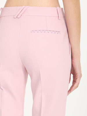 BURBERRY Stylish Tailored Trousers in Vibrant Pink - Regular Fit - UK Sizes