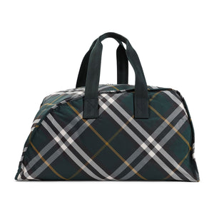 BURBERRY SS24用大型シールドメンズダッフルハンドバッグ（グリーン）