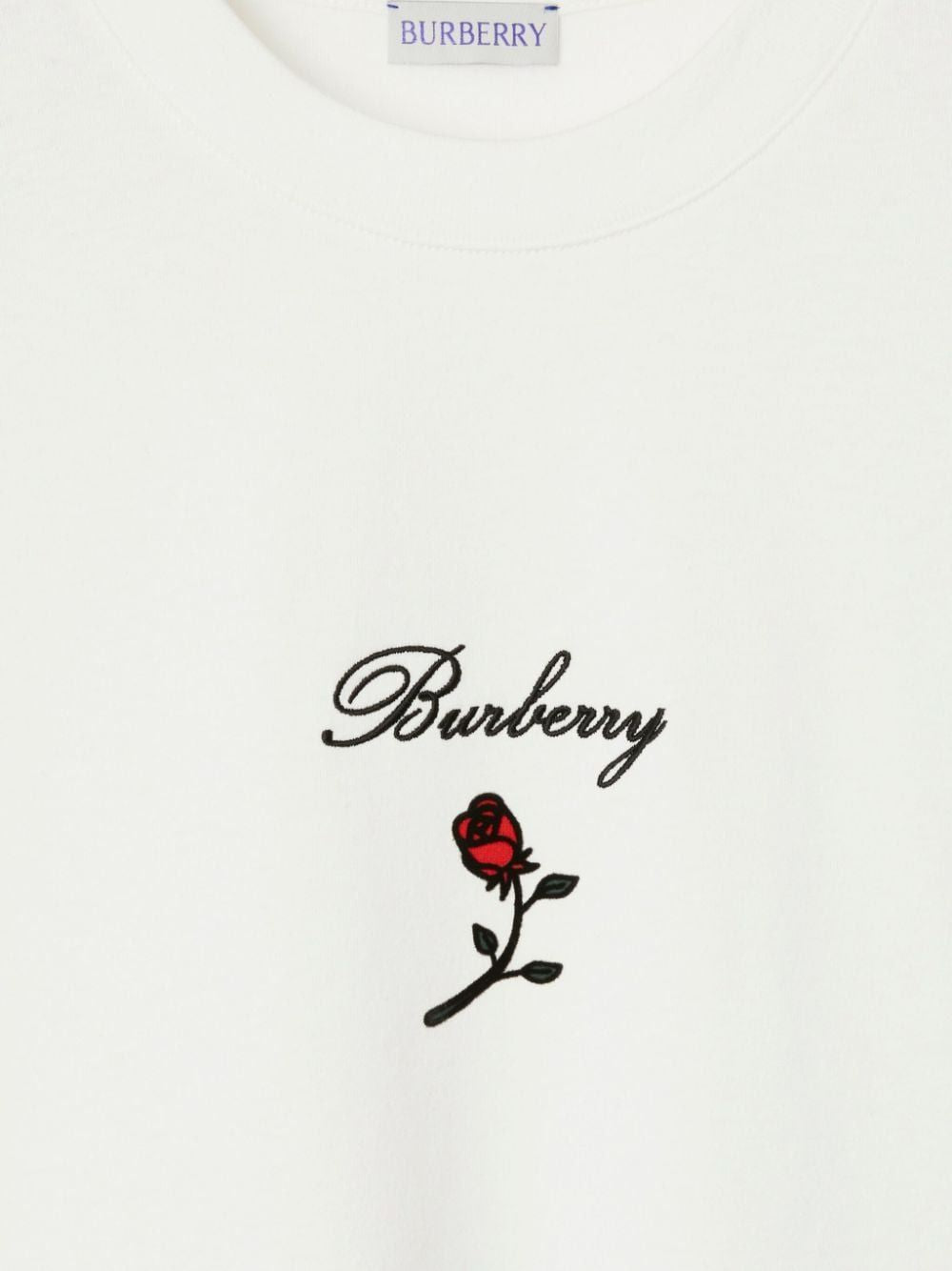 BURBERRY Check Print Cotton T-Shirt for Women - SS24 Collection