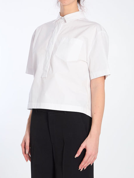 GUCCI Women's Cotton Poplin Mini Shirt with Back Slit