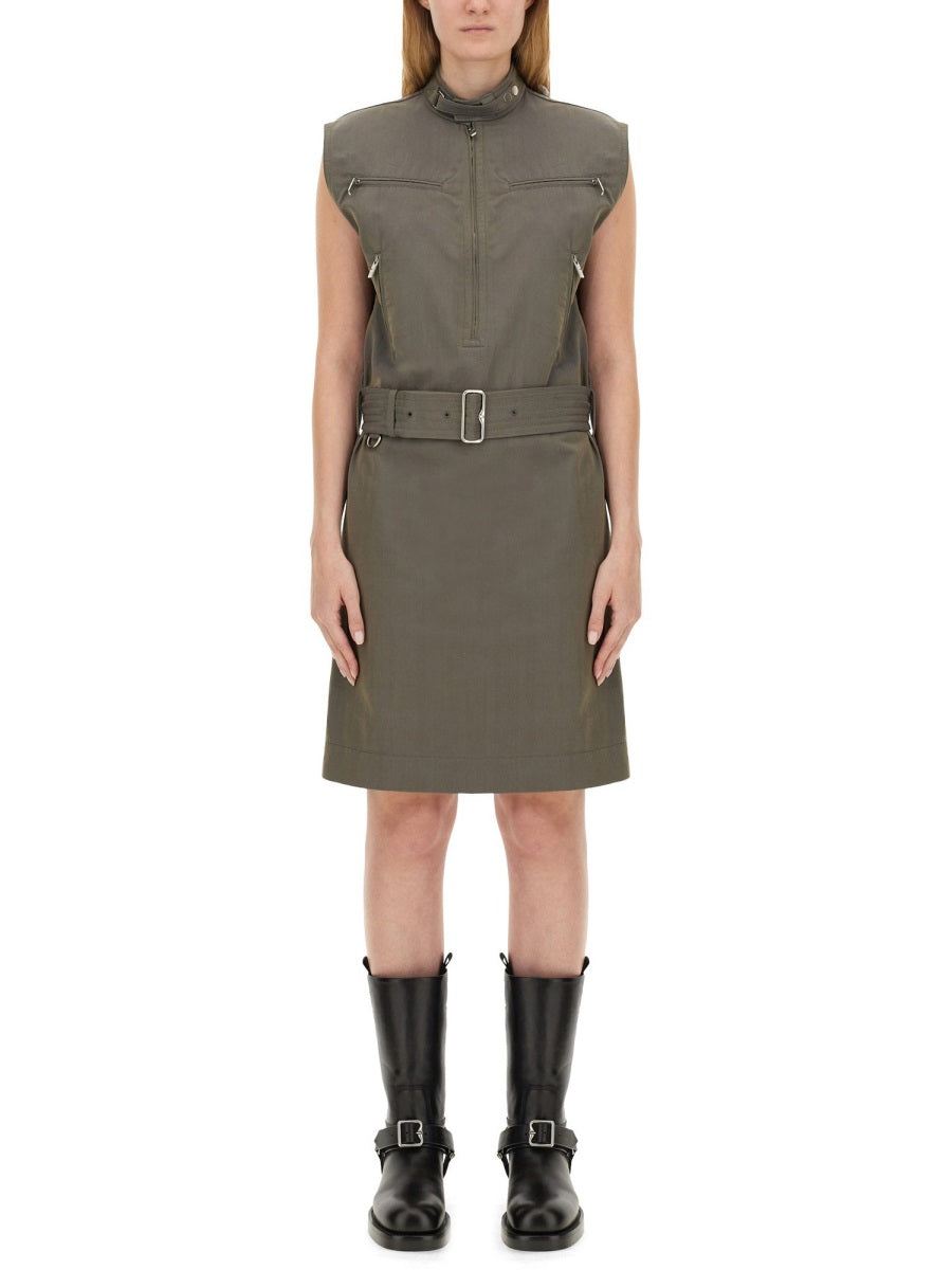 BURBERRY Linen Mini Dress - Size 8 UK