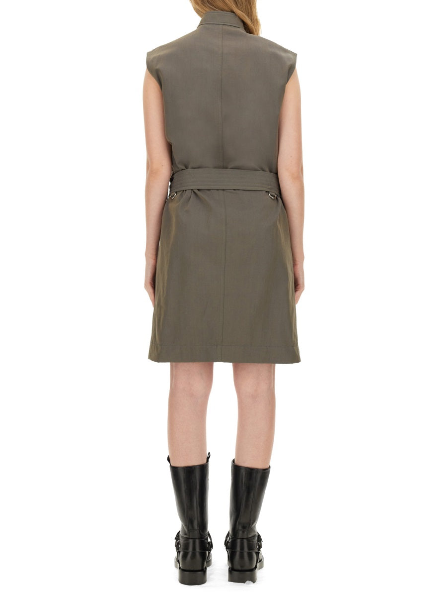 BURBERRY Linen Mini Dress - Size 8 UK