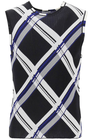 BURBERRY Silk Patterned Knit Top - Sleeveless