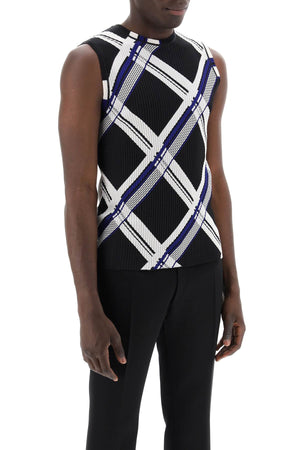 BURBERRY Silk Patterned Knit Top - Sleeveless