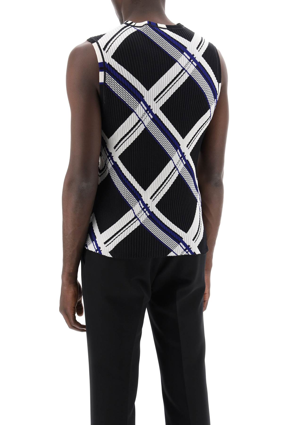 BURBERRY Silk Patterned Knit Top - Sleeveless