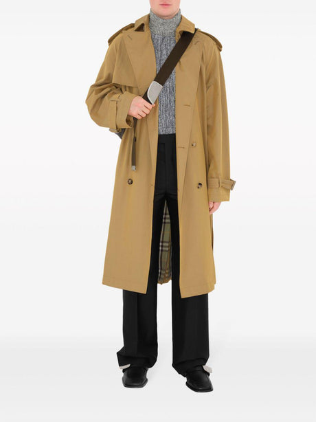 BURBERRY Long Iridescent Trench Jacket for Men