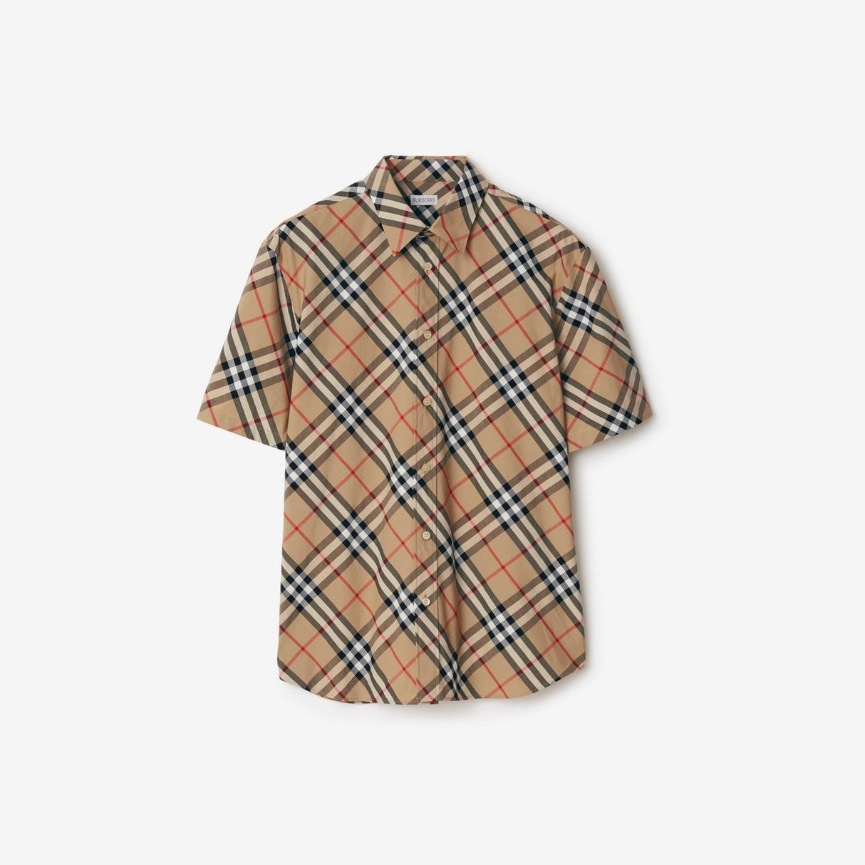 BURBERRY Men's Classic Slim-Fit Mini Shirt