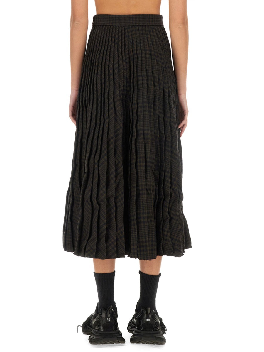 BALENCIAGA Elegant Pleated Skirt - Size 40