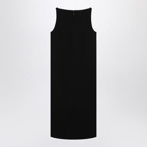 GUCCI Sleek Sleeveless Viscose Sablé Dress with Horsebit Detail