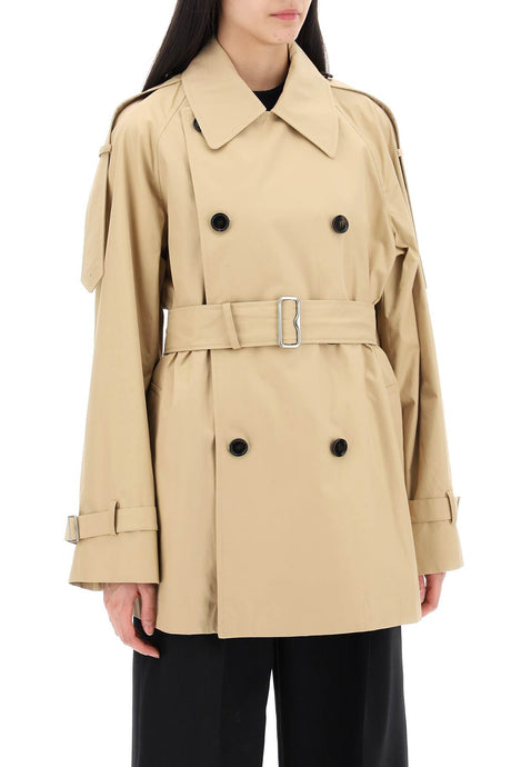 BURBERRY Double-Breasted Midi Trench Jacket - Women's Size 6