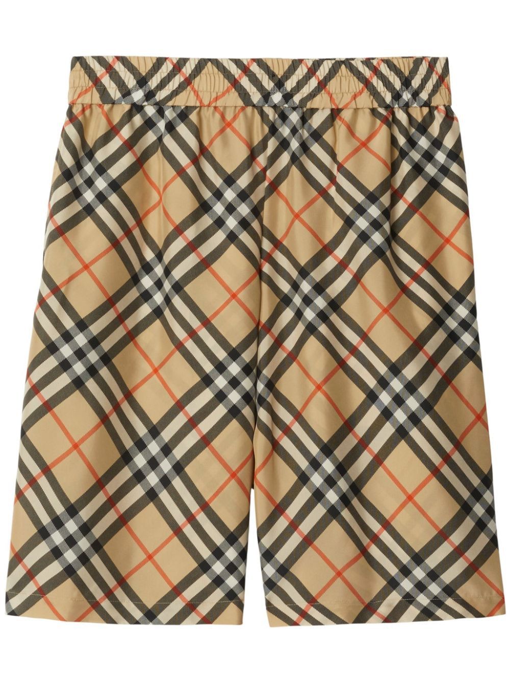 BURBERRY Silk Mini Shorts for Men