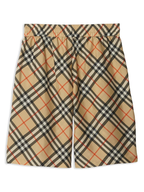 BURBERRY Silk Mini Shorts for Men