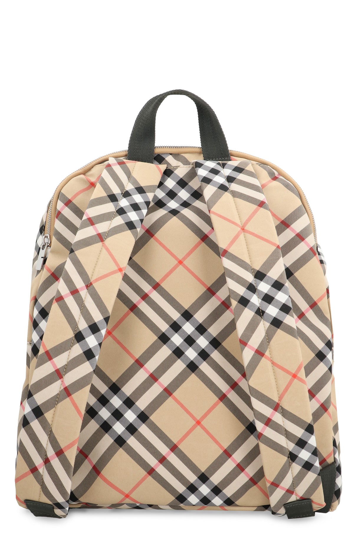 BURBERRY おしゃれなプリントナイロンバックパック 35x41x14 cm