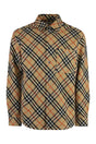 BURBERRY Wool Overshirt with Check Motif