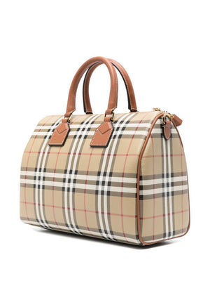 BURBERRY Mini House Check Pattern Tote Handbag