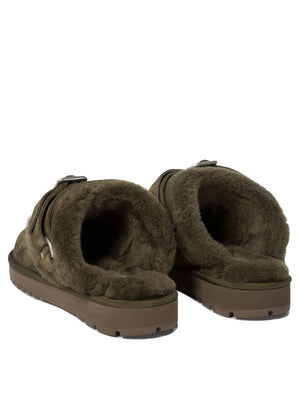 BURBERRY Elegant Mini Suede Slippers with Soft Fur Lining