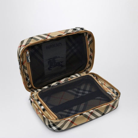 BURBERRY Vintage Check Travel Pouch Handbag