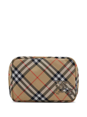 BURBERRY Mini Classic Check Travel Handbag