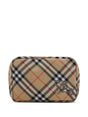 BURBERRY Mini Classic Check Travel Handbag