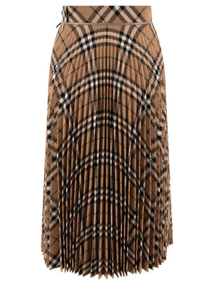 BURBERRY チェック柄プリーツミニスカート