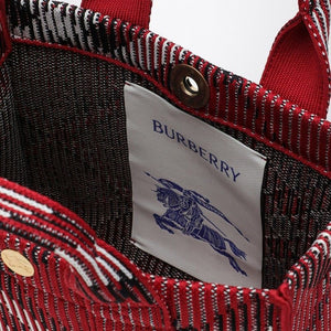 BURBERRY ミニニットトートバッグ チェックパターン