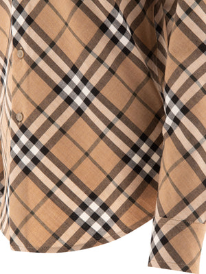 BURBERRY クラシックチェックのウール混シャツ