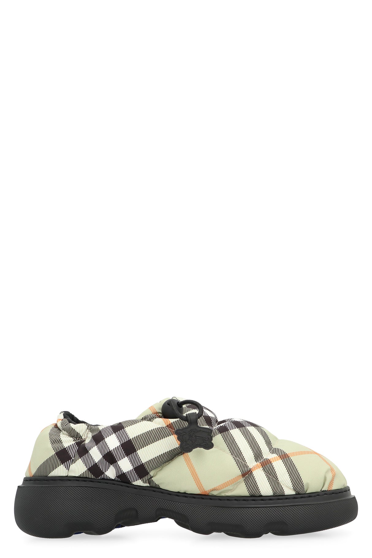 BURBERRY Check Motif Quilted Mini Flat Sandals for Women