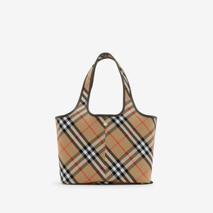 BURBERRY サンドカラーミニトート 100%コットン製