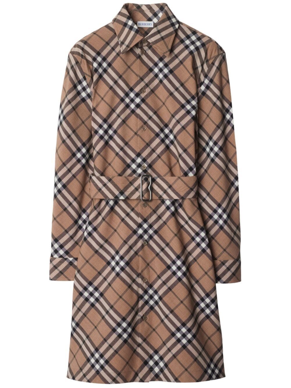 BURBERRY マルチカラーツイードミニドレス