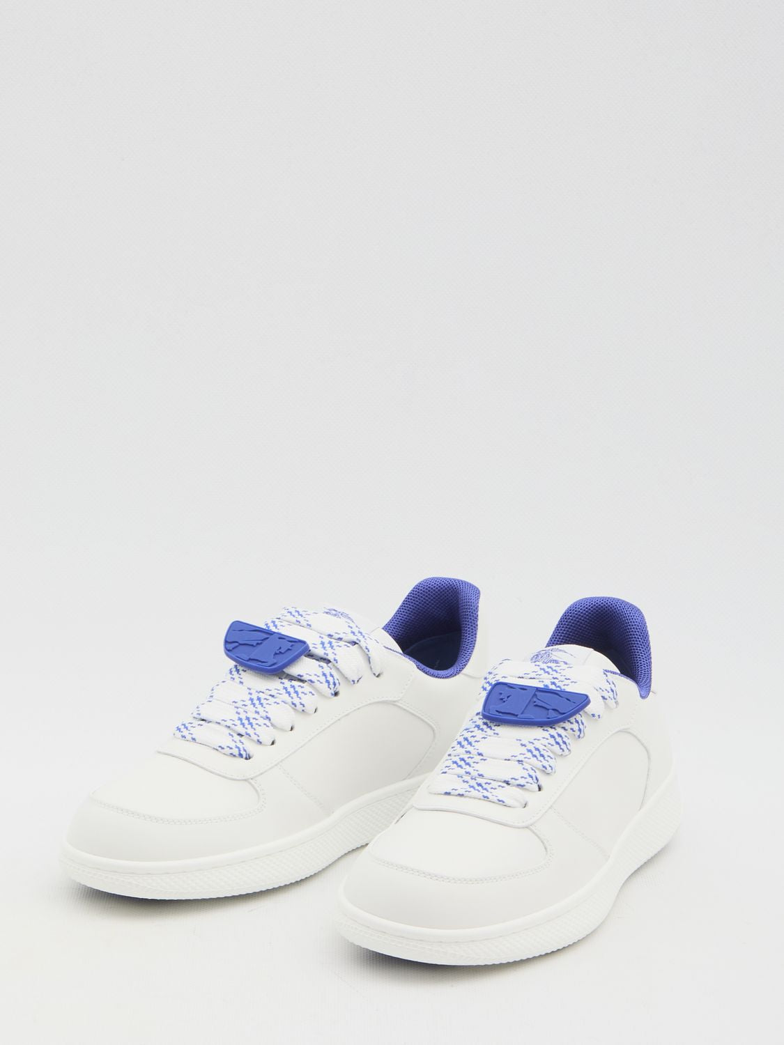 BURBERRY Men's Terrace Sneakers with Detachable Shield Charm