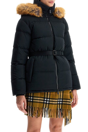 BURBERRY Mini Down Jacket with Removable Hood