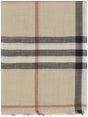 BURBERRY Check Gauze Scarf 220x70