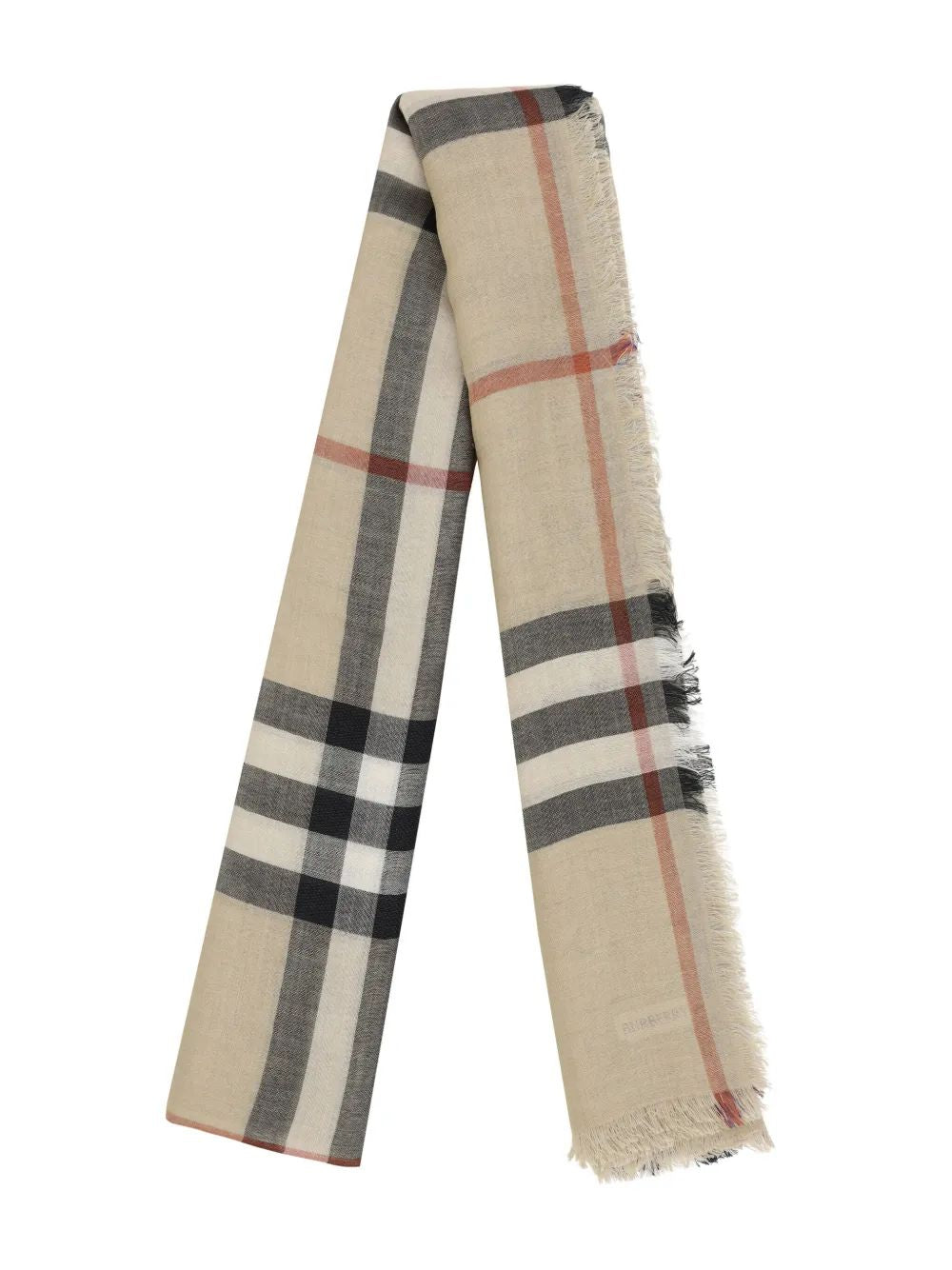 BURBERRY Check Gauze Scarf 220x70