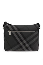 BURBERRY Grid Messenger Handbag 28cm x 23cm x 13cm