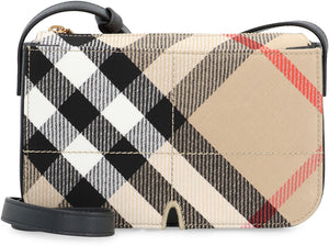 BURBERRY Check Motif Mini Crossbody Handbag