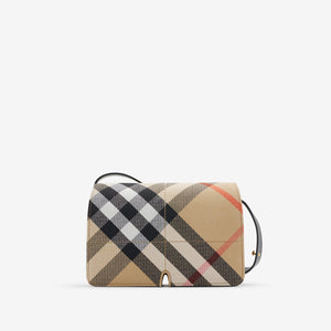 BURBERRY チェック柄ミニショルダーハンドバッグ