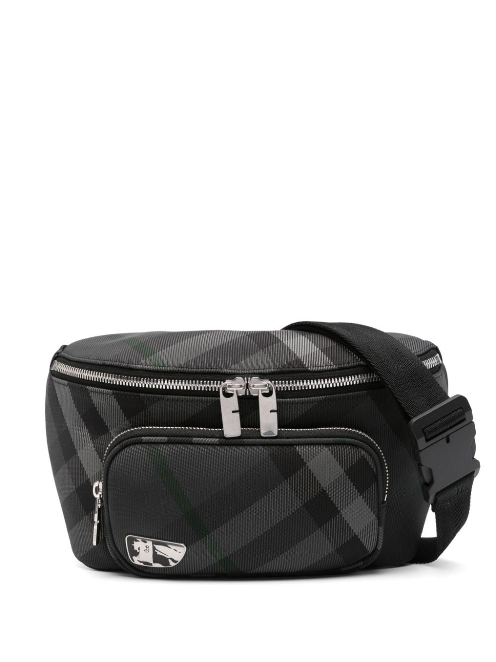 BURBERRY Mini Check Fabric Belt Handbag