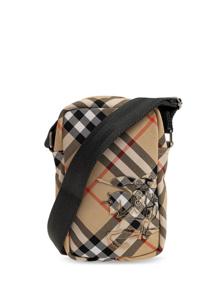 BURBERRY Check Motif Mini Smartphone Case/Shoulder Bag