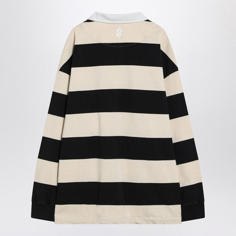 ALEXANDER MCQUEEN Striped Long Sleeve Polo Shirt