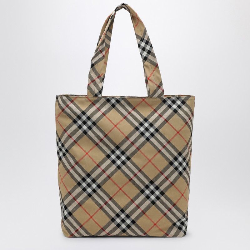 BURBERRY ミニサンドチェックトートハンドバッグ