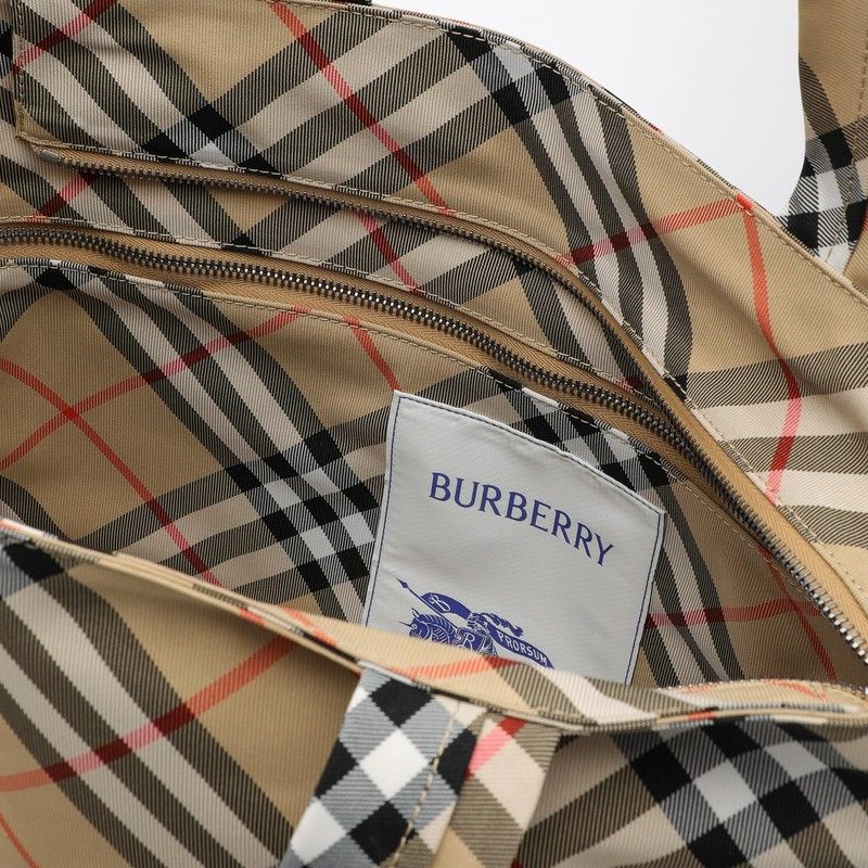 BURBERRY ミニサンドチェックトートハンドバッグ