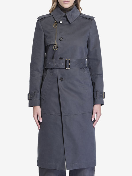 BURBERRY LONG TRENCH Jacket IN COTTON AND NYLON