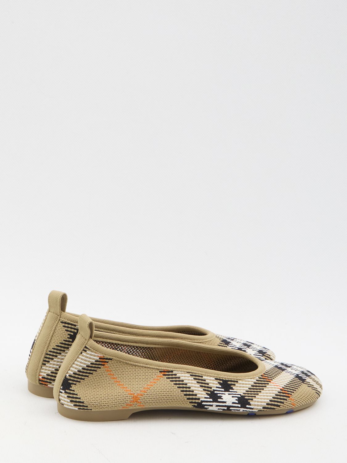 BURBERRY Mini Checked Baby Ballerinas