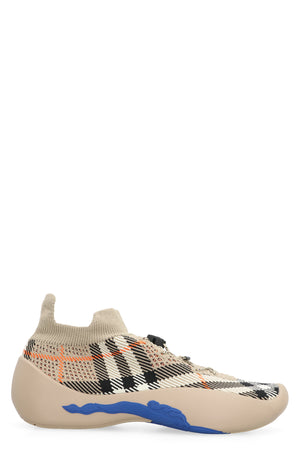 BURBERRY Women’s Neptune Check Knit Sneakers