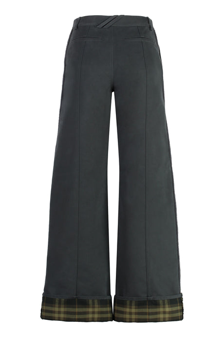 BURBERRY Wide-Leg Trousers with Lapels