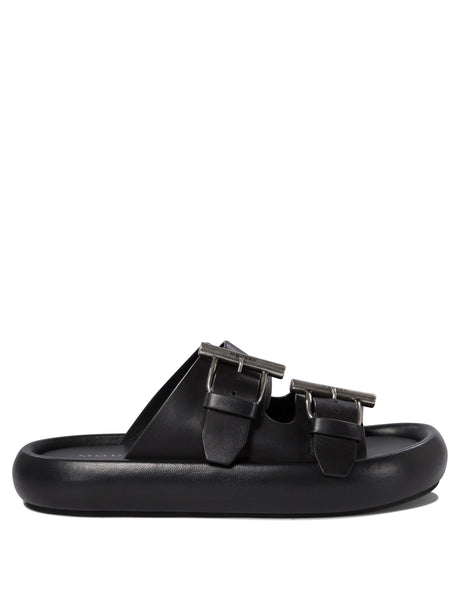 ALEXANDER MCQUEEN Double Buckle Slip-On Sandals for Men