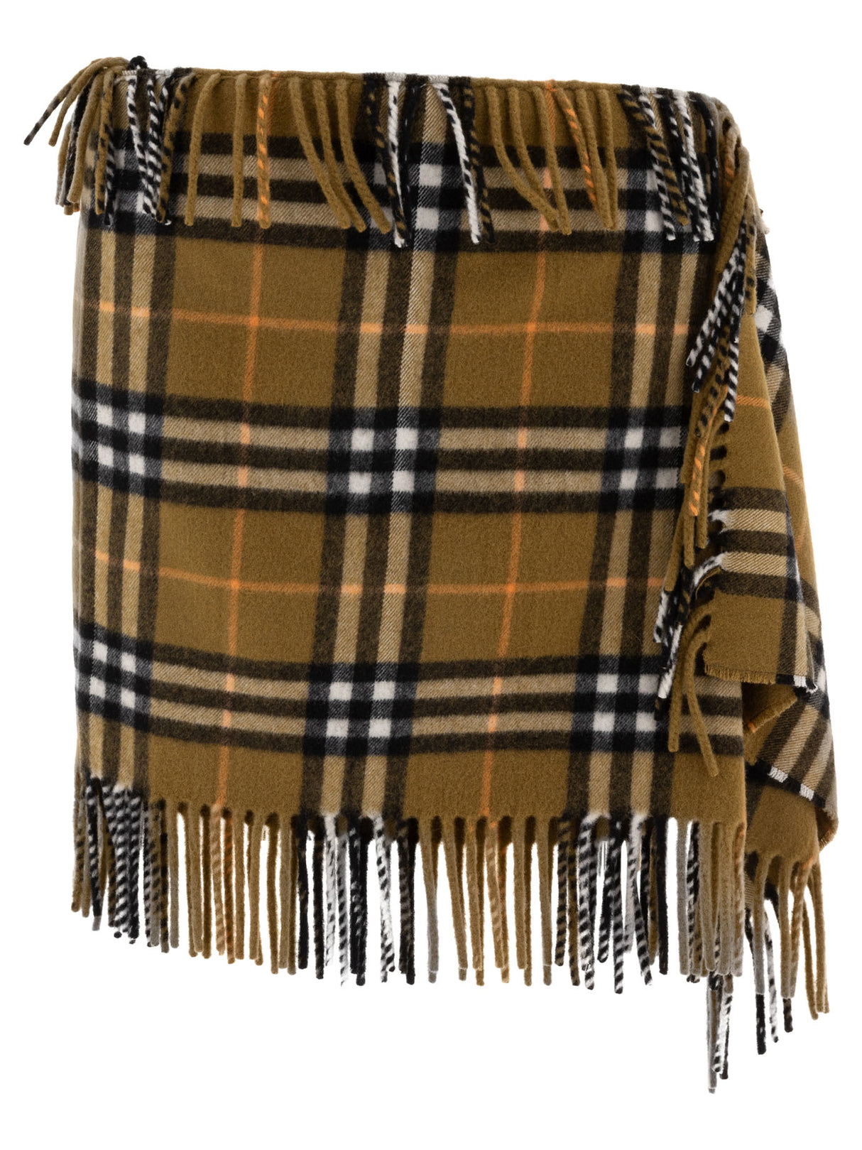 BURBERRY クラシックウールカシミヤラップスカート