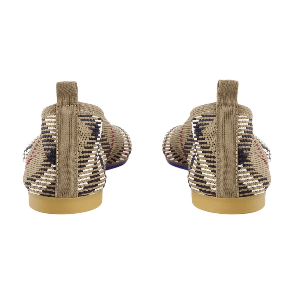 BURBERRY Mini Check Knit Ballerinas for Women