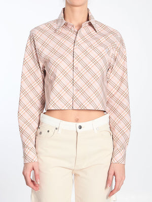 BURBERRY Mini Cropped Check Shirt